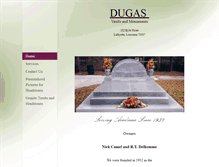 Tablet Screenshot of dugasvaults.com